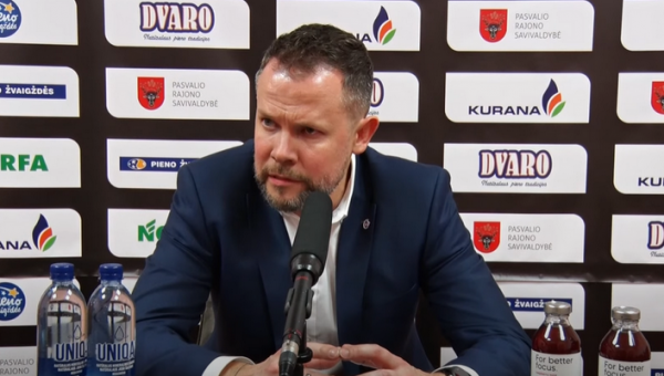 G. Žibėnas: „Džiaugiamės gera E. Kairio forma“