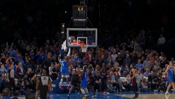 Gražiausias NBA nakties epizodas - „Thunder“ pergalingi taškai į „Pistons“ krepšį (VIDEO)