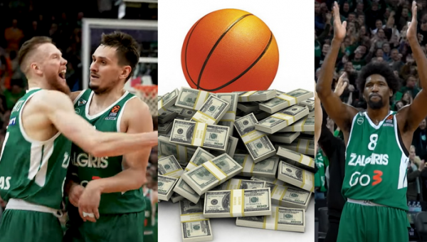 Ar graikas susižers solidžią sumą? pastatė didelę sumą, kad „Žalgiris“ taps Eurolygos čempionais