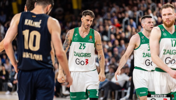 „Žalgiris“ nesėkmingai pradėjo Eurolygos atkrintamąsias: buvo sutriuškinas Barselonoje