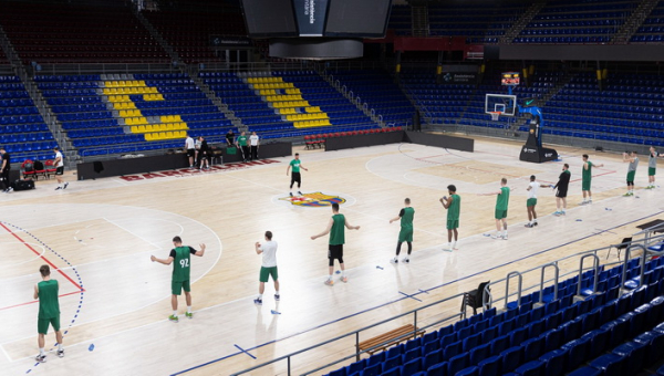Mačo belaukiant: „Žalgirio“ treniruotės akimirkos prieš rungtynes su „Barceloną“ (FOTO)