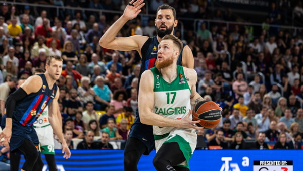 „Žalgiris“ atsidūrė ant prarajos ribos: po atkaklios kovos krito prieš „Barceloną“