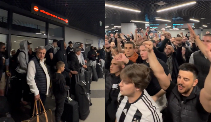 Pamatykite: „Partizan“ sirgaliai pasitiko komandą (VIDEO)