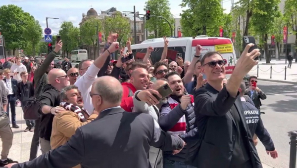 „Olympiacos“ sirgalių siautulys Kaune (VIDEO)