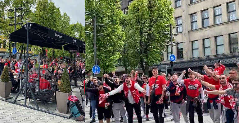 Pamatykite: Kaune skamba „Olympiacos“ sirgalių dainos (VIDEO)