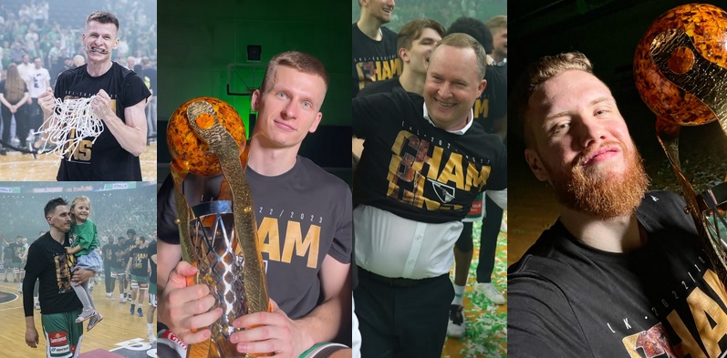 „Žalgirio“ triumfo akimirkos: Ulanovo kalba, asmenukės ir gera nuotaika rūbinėje (VIDEO) (FOTO)
