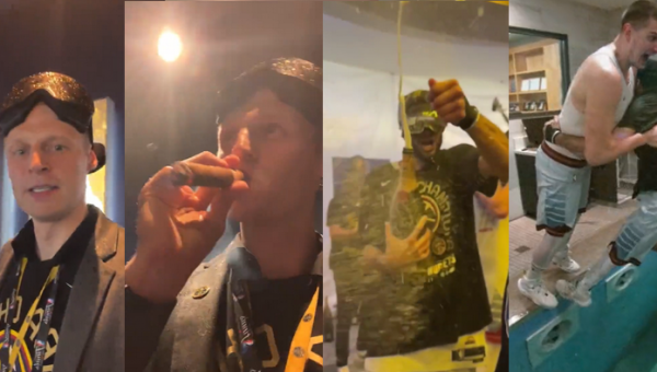 „Nuggets“ triumfas: pergalės cigarai, šampanas ir asmenukės (FOTO) (VIDEO)