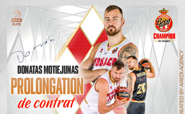 Oficialu: D. Motiejūnas pratęsė sutartį su „Monaco“ klubu