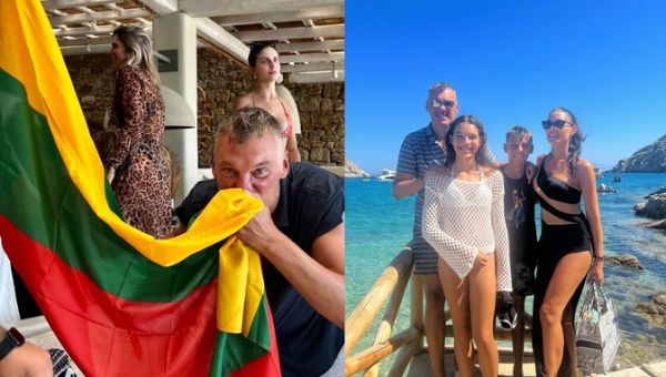 Š. Jasikevičius mėgaujasi vasaros atostogomis: „Atstovauju savo spalvas Mykonos saloje!“