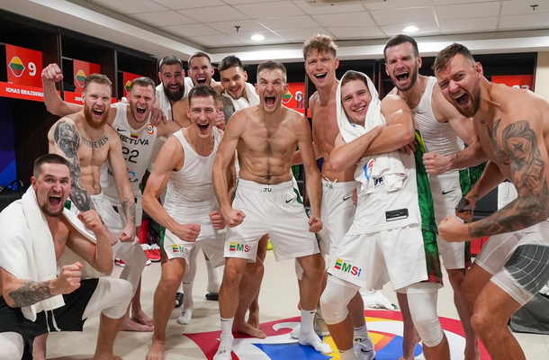 Pamatykite: Lietuvos rinktinės džiaugsmas patekus į ketvirtfinalį