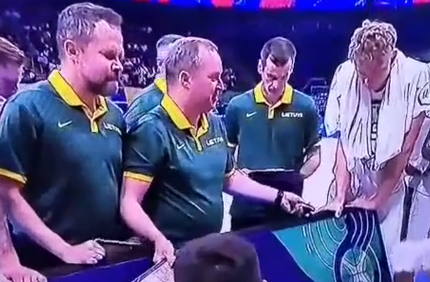 K. Maksvyčio minutės pertraukėlės prieš Slovėniją: skambėjo ir keiksmažodžiai (VIDEO)