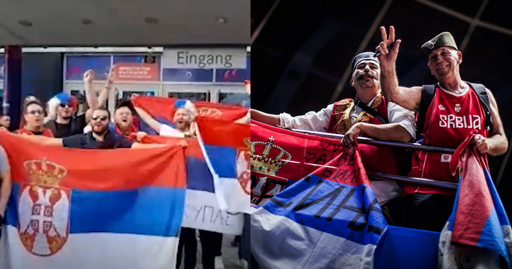 Serbai pasaulio čempionate parodė savo veidą: „Serbai ir rusai yra broliai“