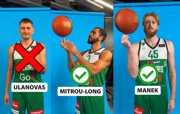 Pamatykite: „Žalgirio“ krepšininkai demonstravo savo kamuolio sukimo įgūdžius (VIDEO)