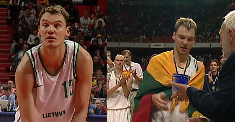 Prieš 20 metų - Lietuvos rinktinės triumfas Europos čempionate ir Šaro šou (VIDEO)