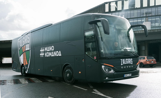 Krepšininkus ir sirgalius džiugins naujas „Žalgirio“ komandos autobusas (FOTO)