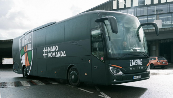 Krepšininkus ir sirgalius džiugins naujas „Žalgirio“ komandos autobusas (FOTO)