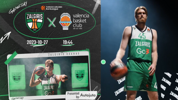 Eurolyga - vėl Kaune: „Žalgiris“ – „Valencia“ (tiesiogiai)