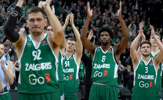 Eurolygos turnyrinė lentelė po 5 turo: „Žalgiris“ - tarp aštuonių stipriausių