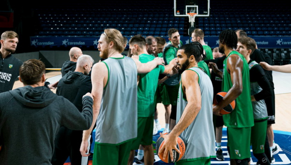 Pamatykite: „Žalgirio“ komandos treniruotė prieš rungtynes su „Anadolu Efes“ (VIDEO)
