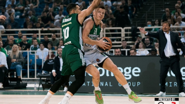 „Žalgiris“ po atkaklios kovos nusileido „Panathinaikos“ ekipai