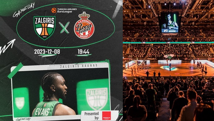 Eurolyga grįžta į Kauną: „Žalgiris“ – „Monaco“ (Tiesiogiai)