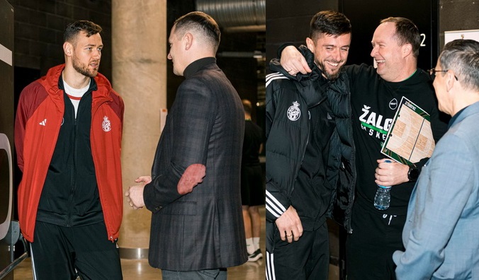 Pamatykite: šiltas „Žalgirio“ ir „Monaco“ žaidėjų susitikimas (FOTO, VIDEO)