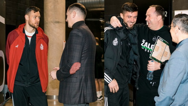 Pamatykite: šiltas „Žalgirio“ ir „Monaco“ žaidėjų susitikimas (FOTO, VIDEO)