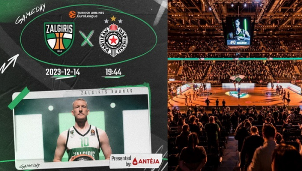 Eurolygos rungtynės Kaune: „Žalgiris“ – „Partizan“ (Tiesiogiai)