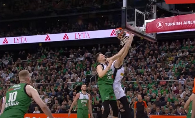 Tarp gražiausių Eurolygos turo epizodų – „Partizan“ aukštaūgio dėjimas į „Žalgirio“ krepšį
