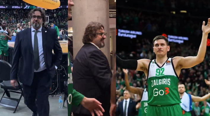 Pamatykite: A. Trinchieri džiaugsmas ir padėka sirgaliams (VIDEO)