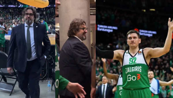 Pamatykite: A. Trinchieri džiaugsmas ir padėka sirgaliams (VIDEO) 