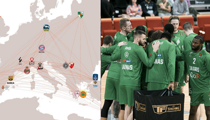 „Žalgiris“ šį sezoną yra daugiausiai keliaujanti Eurolygos komanda