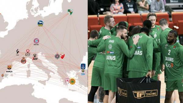 „Žalgiris“ šį sezoną yra daugiausiai keliaujanti Eurolygos komanda