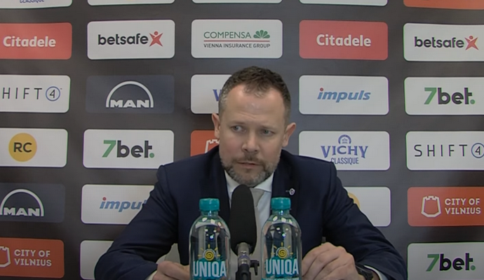 G. Žibėnas: „Rungtynėse patiko intensyvumas ir disciplina“