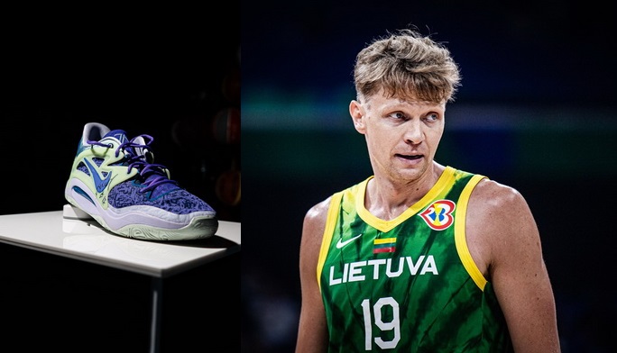 Gražus gestas: M. Kuzminskas dėl pagalbos Ukrainai aukcione parduoda J. Valančiūno sportbačius