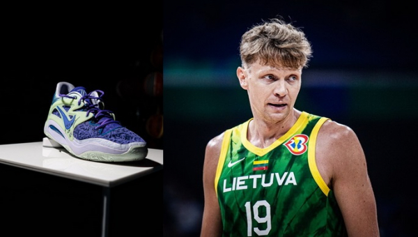 Gražus gestas: M. Kuzminskas dėl pagalbos Ukrainai aukcione parduoda J. Valančiūno sportbačius