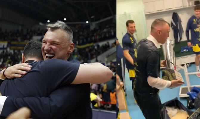 Pamatykite: Š. Jasikevičiaus ir „Fenerbahče“ triumfo akimirkos Turkijoje