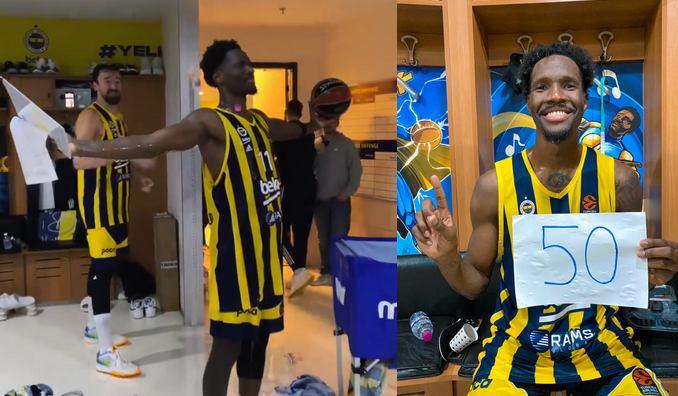 Pamatykite: „Fenerbahče“ žaidėjai ypatingai pasveikino rekordininką N. Hayesą-Davisą