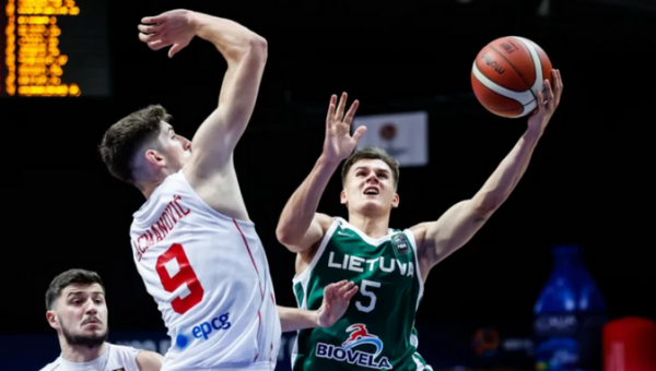 Juodkalniečius be gailesčio triuškinę 20-mečiai aštunfinalyje kausis su turkais