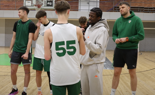 S. Francisco netikėta dovana pradžiugino talentingą „Žalgirio“ jaunuolį (VIDEO)