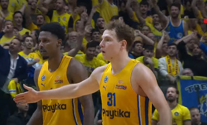 „Maccabi“ su rezultatyviu R. Jokubaičiu – per žingsnį nuo finalo