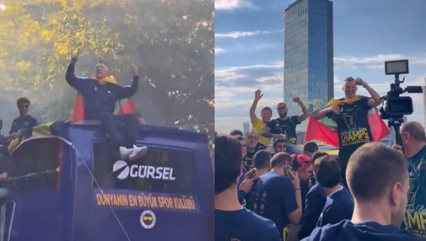 Š. Jasikevičiui ir „Fenerbahce“ – čempioniškas paradas Stambule (VIDEO)