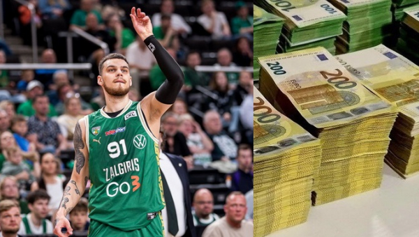Po sutarties pratęsimo - išaugęs „Žalgirio“ snaiperio D. Sirvydžio atlyginimas