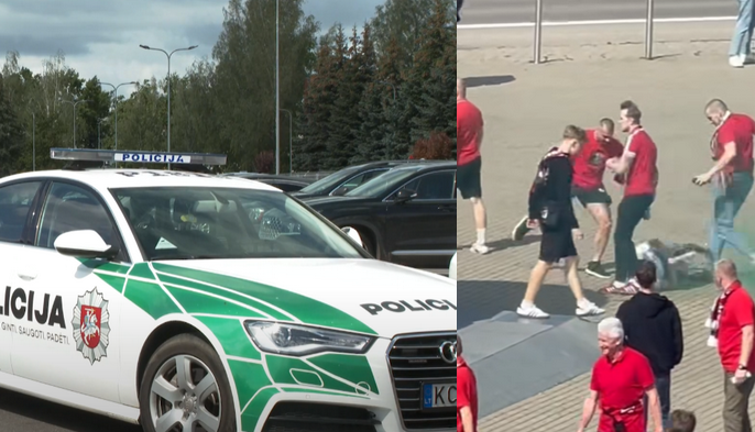 Policijos žinutė: dėl „Ryto“ sirgalių smurto - pradėtas ikiteisminis tyrimas