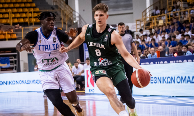 Lietuvos 20-mečių rinktinė krito Europos čempionato finale