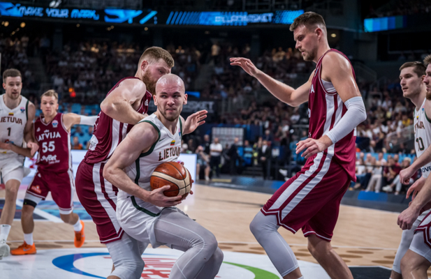 Lietuvos rinktinė nugalėjo latvius ir pateko į ketvirtfinalį