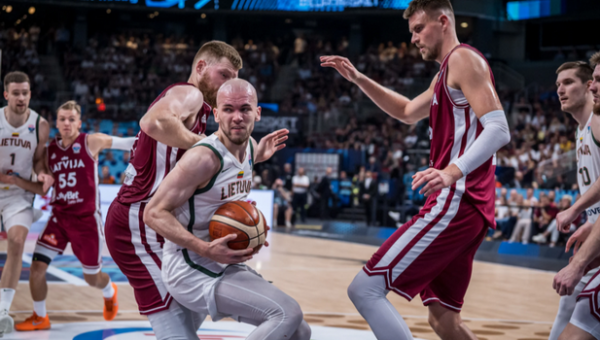 Lietuvos rinktinė nugalėjo latvius ir pateko į ketvirtfinalį