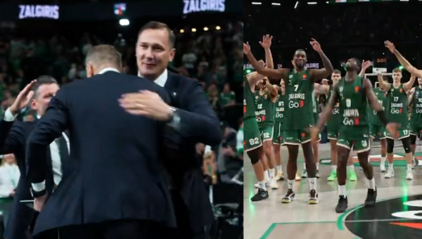 Išvyskite: „Žalgirio“ džiaugsmas po pergalės prieš „Fenerbahče“ ir padėka fanų armijai