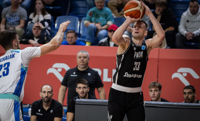 T. Dimša buvo rezultatyviausias, o PAOK iškovojo pergalę (M. Jogėlos ekipa - pralaimėjo)
