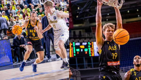 Paskelbta, kiek šį sezoną AEK komandoje uždirbs M. Kuzminskas ir L. Lekavičius